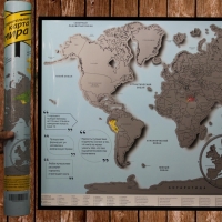 Скретч-карта мира 3D